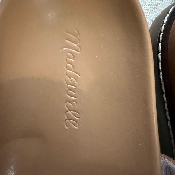 Madewell Women's Brown Slide Sandals Size 8 Leather Straps NWOT - Picture 2 of 5